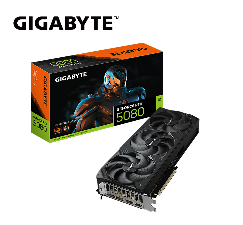 GIGABYTE技嘉RTX5080 WINDFORCE OC SFF 16G 顯示卡– 原價屋Coolpc