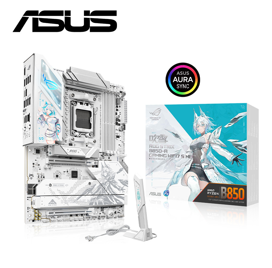 華碩ROG STRIX B850-A GAMING WIFI7 S NEO 吹雪【ATX/AM5】 – 原價屋Coolpc